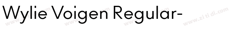 Wylie Voigen Regular字体转换